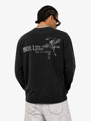 Distressed NO. 09 Long Sleeve T-Shirt 
