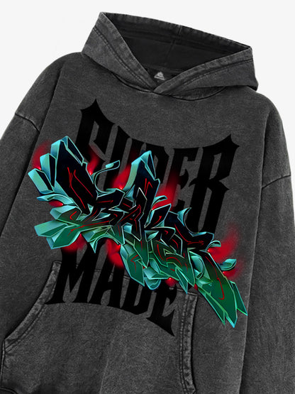 Street Graffiti Pattern Design Hoodie 