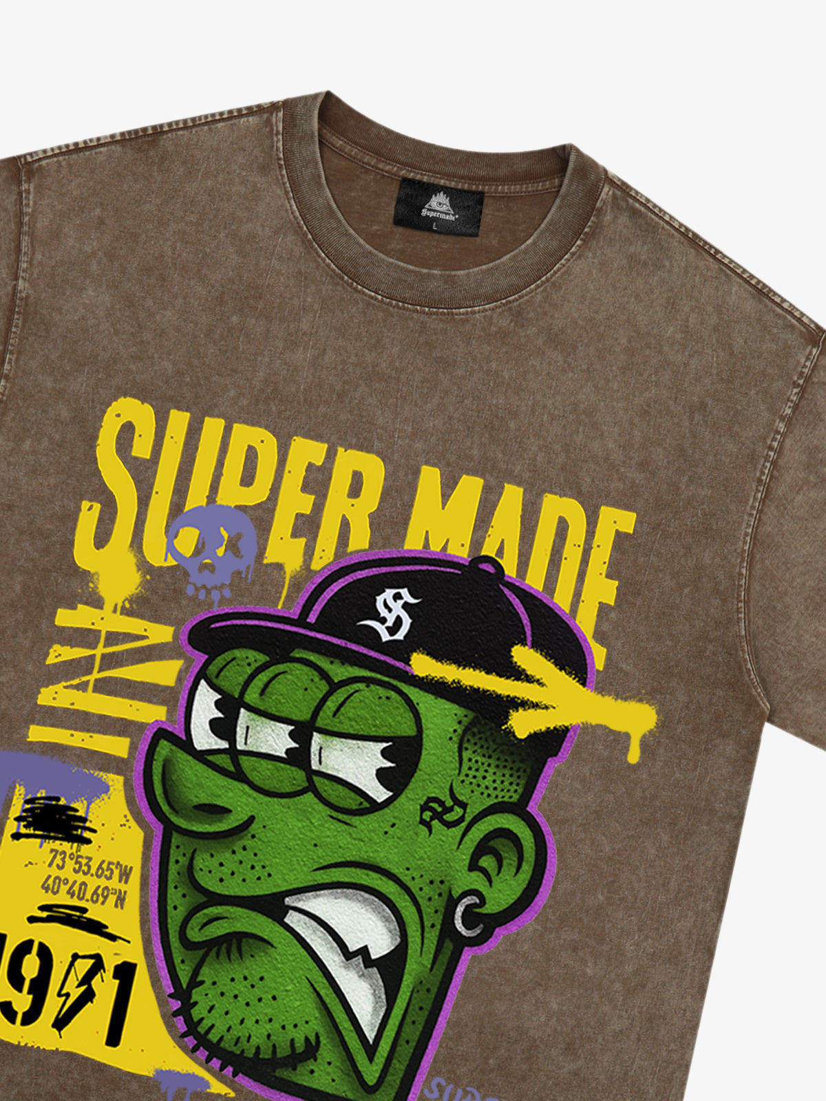 Bold Monster Design Graphic T-Shirt 