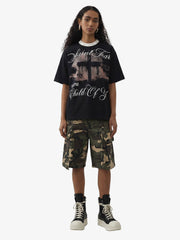 Camouflage Cotton Cargo Multi Pocket Jorts 