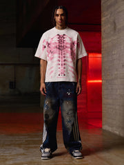 Rib Cage Print Gradient T-Shirt