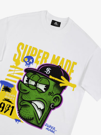 Bold Monster Design Graphic T-Shirt 