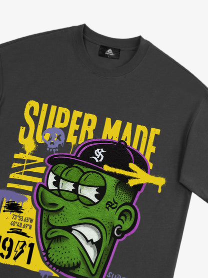 Bold Monster Design Graphic T-Shirt 
