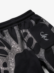 Spiderweb Graphic Full-Zip Hoodie & Sweatpants Set
