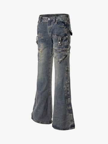 Stud Low-Rise Bootcut Jeans