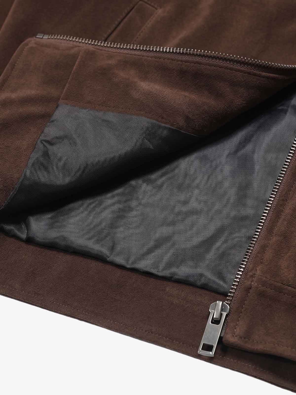 veste Harrington en daim
