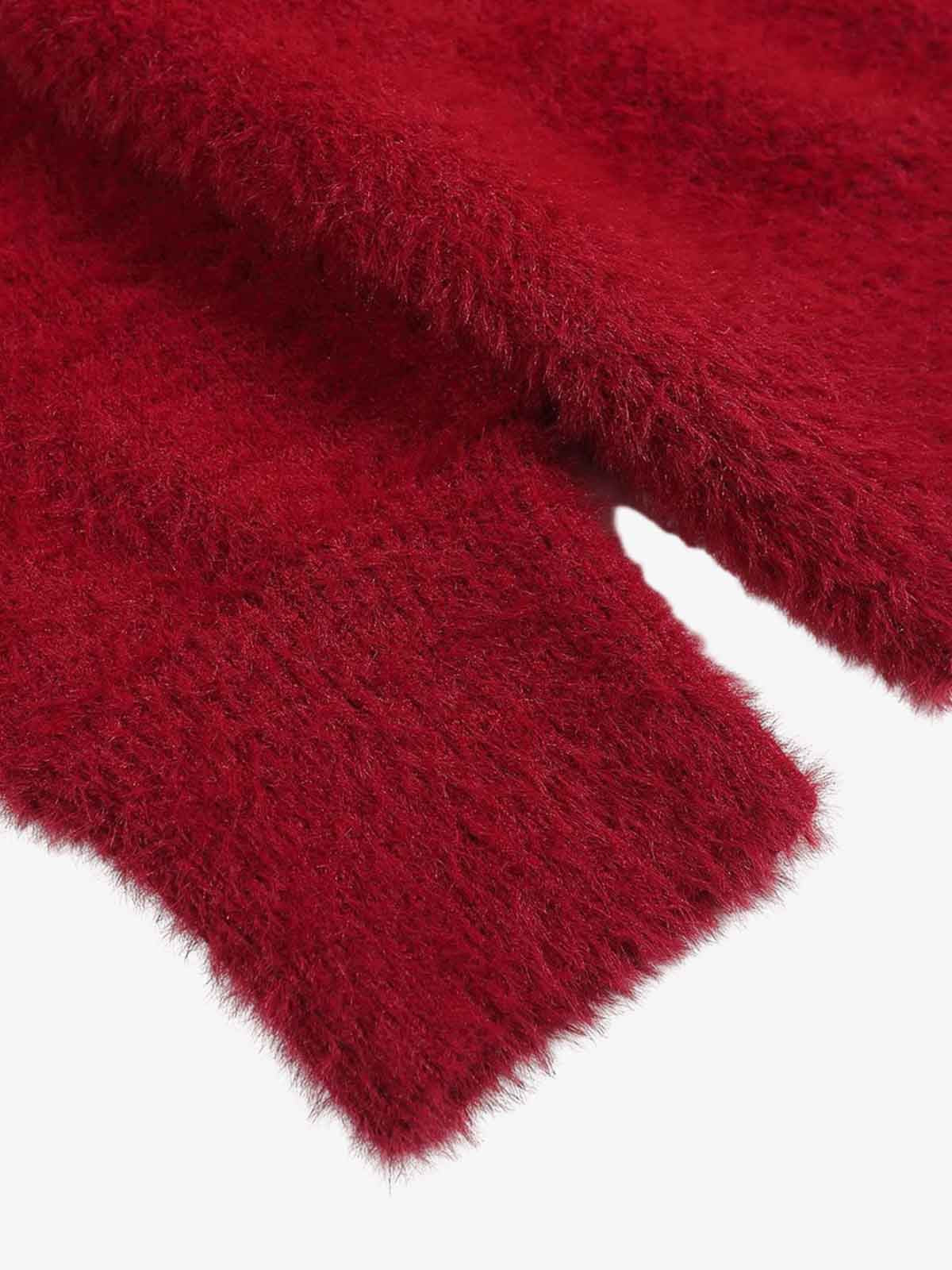 Festive Christmas Tree Embroidered Sweater for Winter Celebrations 