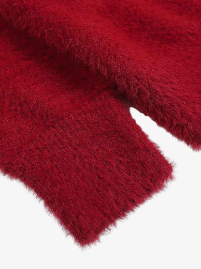 Festive Christmas Tree Embroidered Sweater for Winter Celebrations 