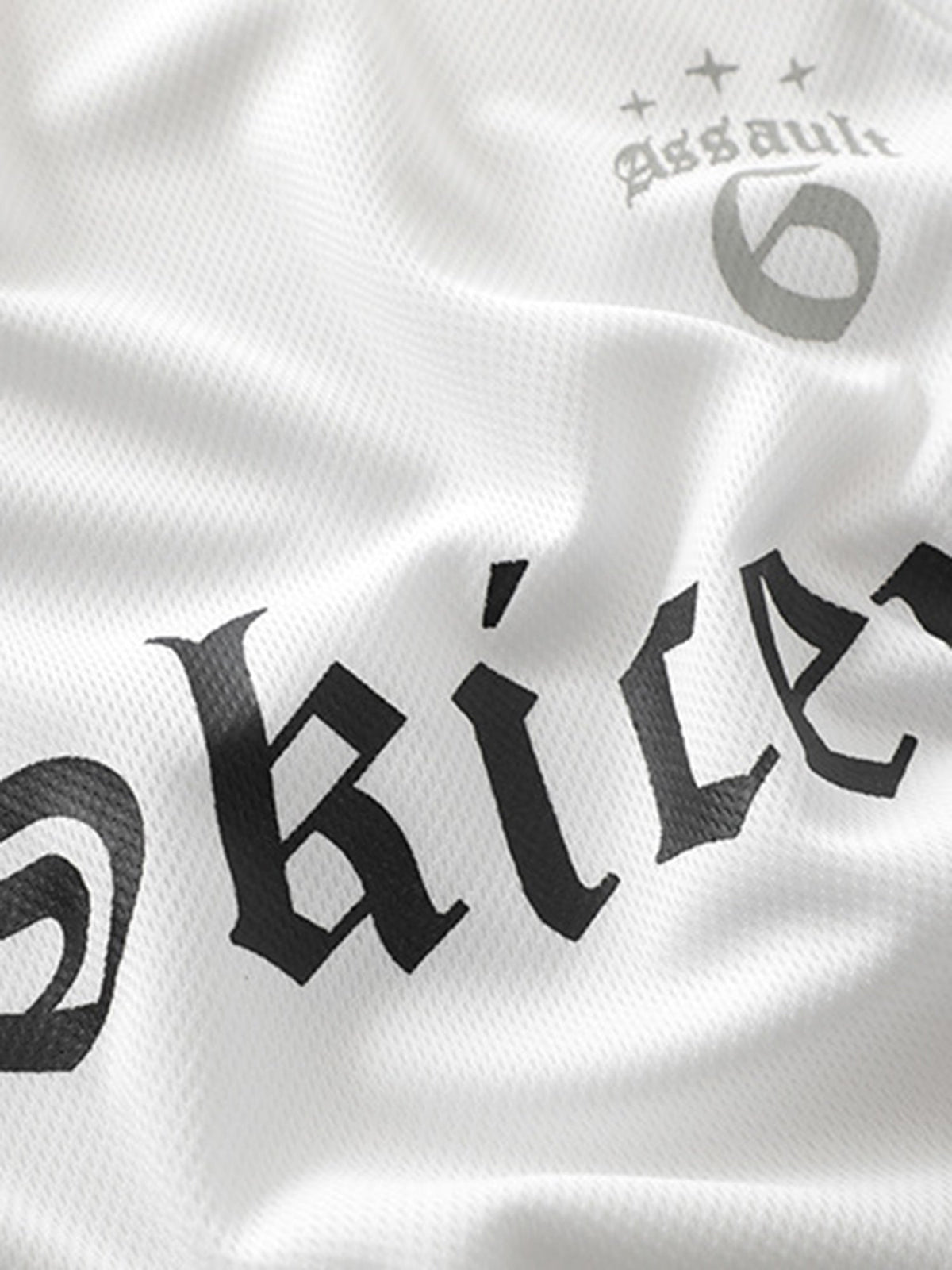 Thesupermade Gothic Font Jersey Street Rap T-Shirt 