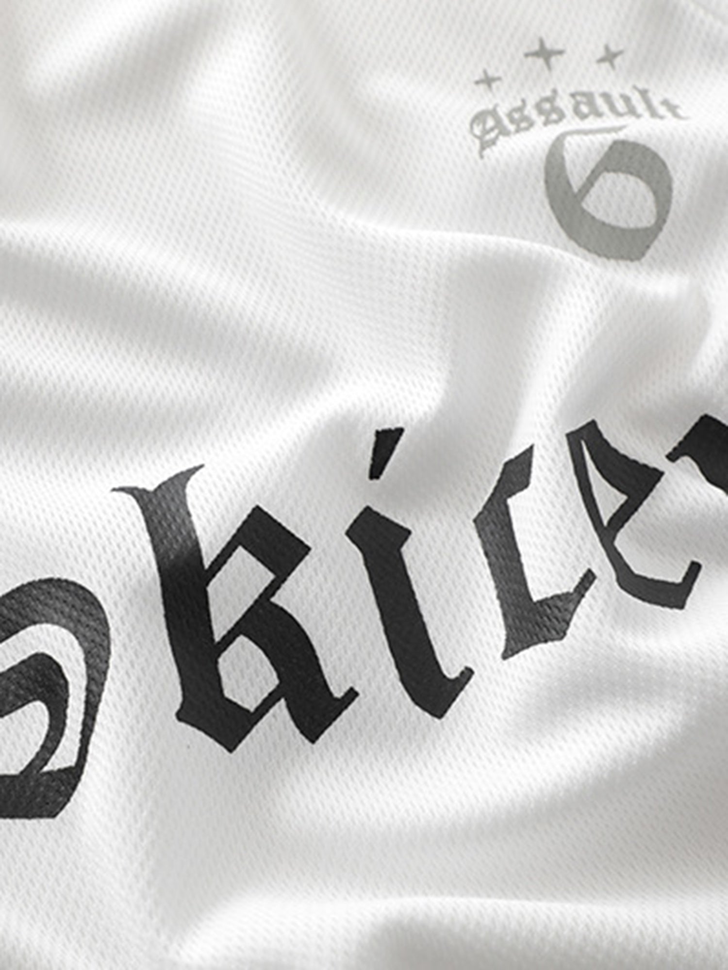 Thesupermade Gothic Font Jersey Street Rap T-Shirt 