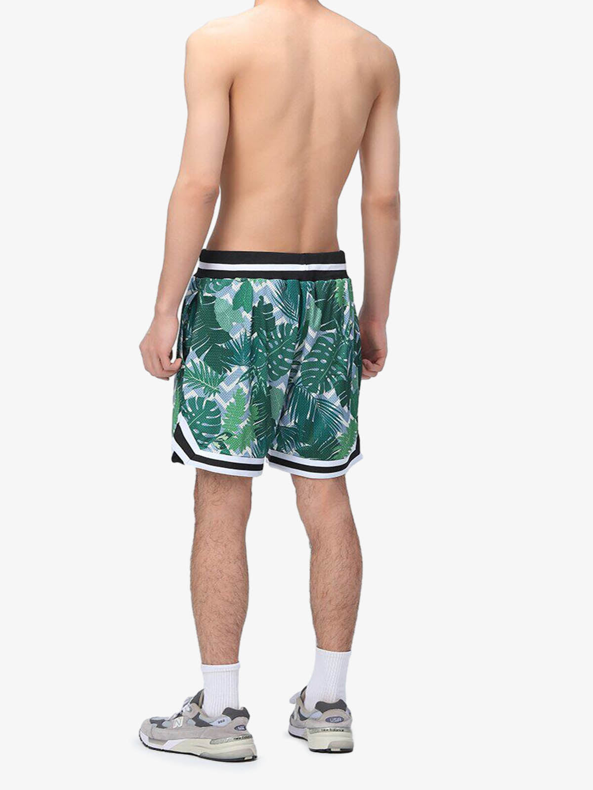 Retro-Basketballshorts aus Mesh mit Kordelzug
