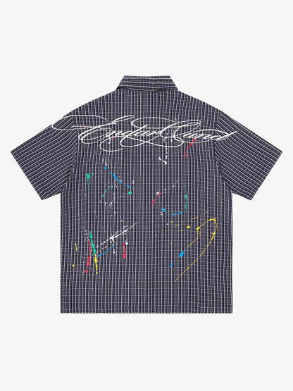 Striped Floral Embroidered Shirt