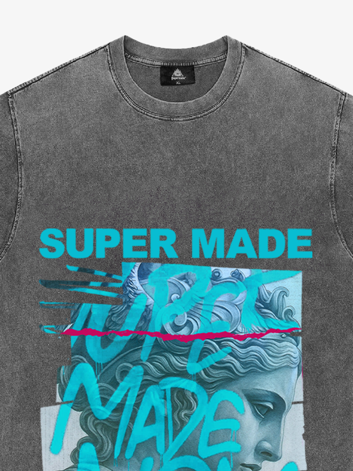 SUPERMADE Art graffiti pattern T-shirt 