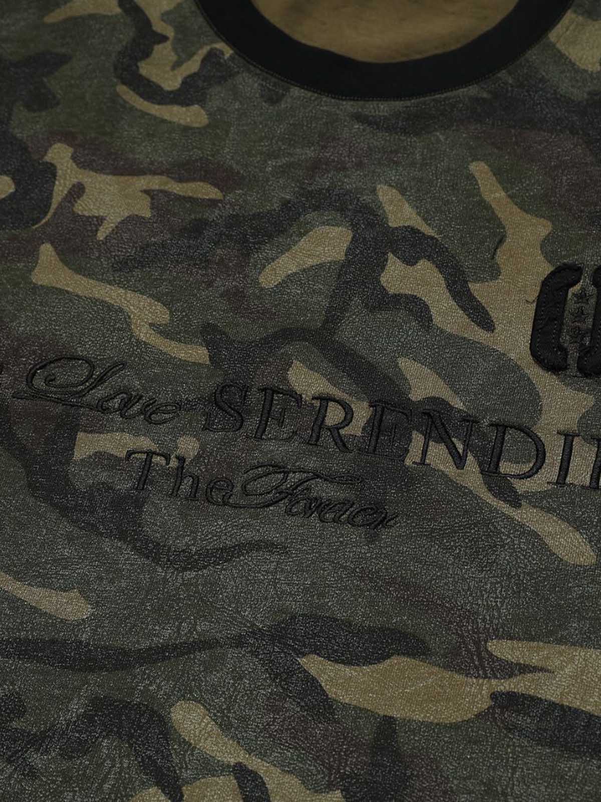 Camouflage Print Layered T-Shirt for Men - Perfect for Casual and Outdoor Wear 