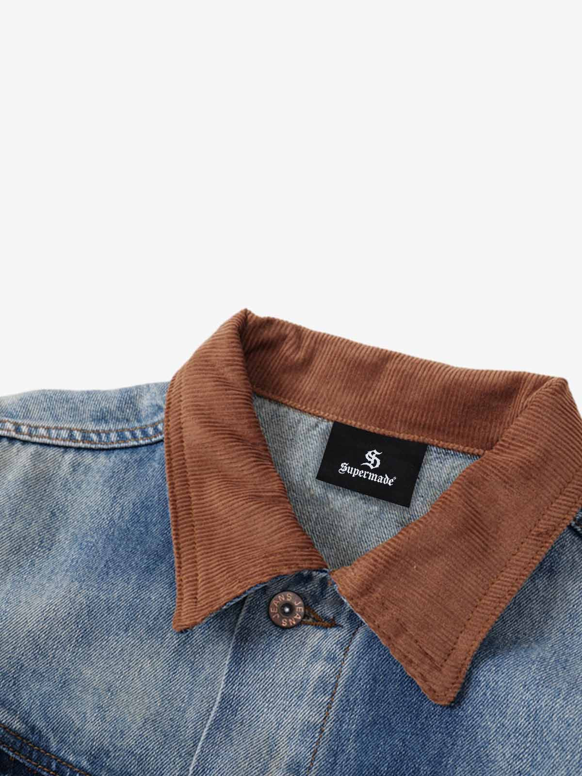 Tie-Dye Gradient Denim Jacket