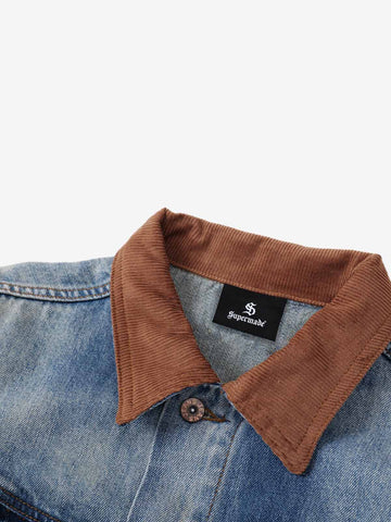 Tie-Dye Gradient Denim Jacket