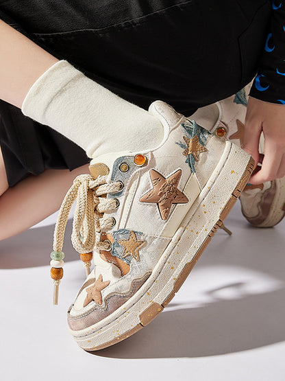 Star-Embellished Casual Sneakers for Everyday Wear 