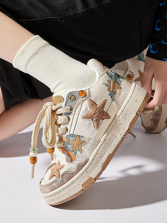 Star-Embellished Casual Sneakers for Everyday Wear 