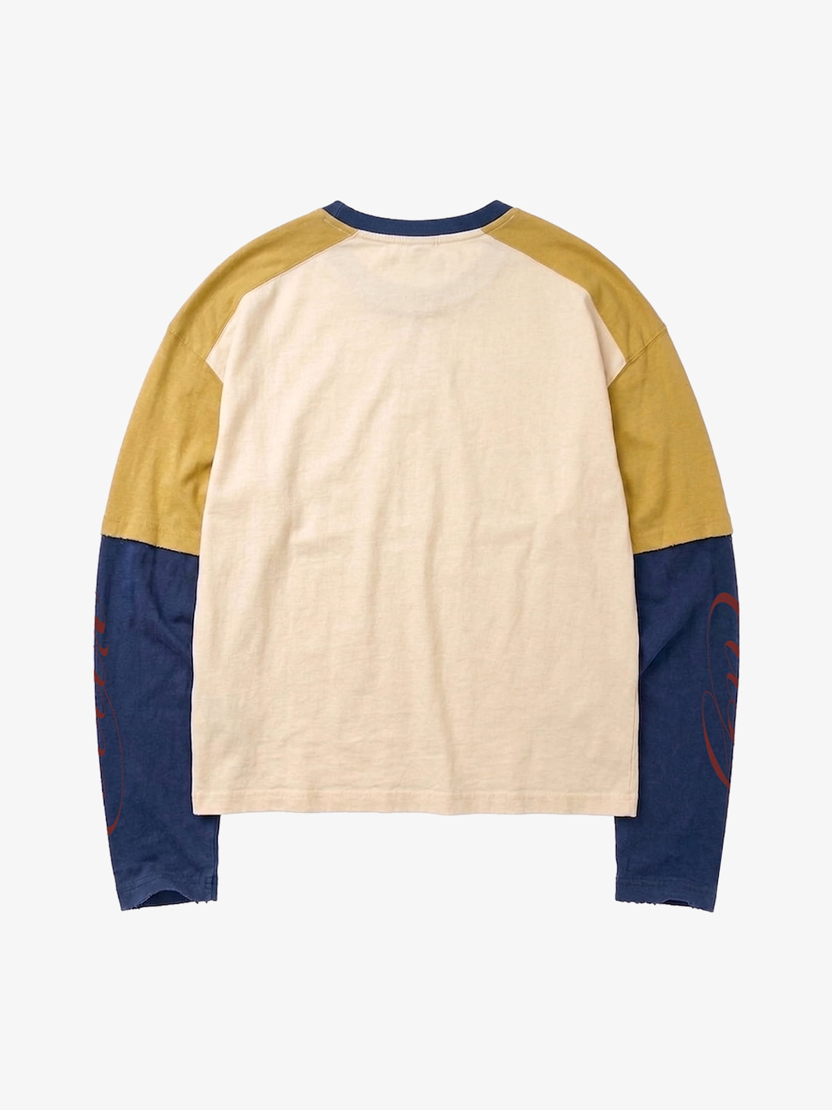 Color Block Layered Long Sleeve Tee
