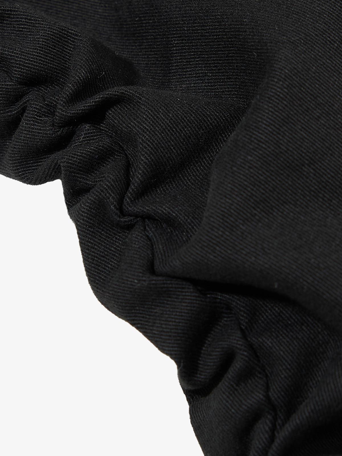 Schwarze, hochgeschnittene Chino-Hose in schmaler Passform