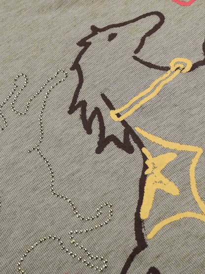 Horse Graphic Long Sleeve T-Shirt