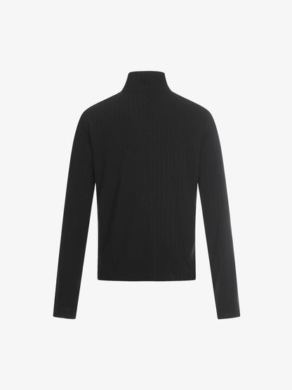 Retro Punk Print Knit Cardigan Long Sleeve Top