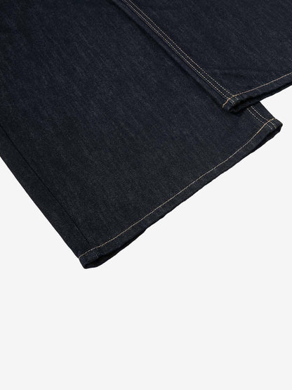 Cinch Back Contrast Stitch Jeans 