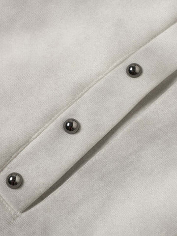 Distressed Studded Fur-Collar Jacket