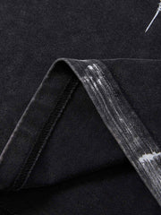 T-shirt à motif squelette vieilli Thesupermade, coupe carrée