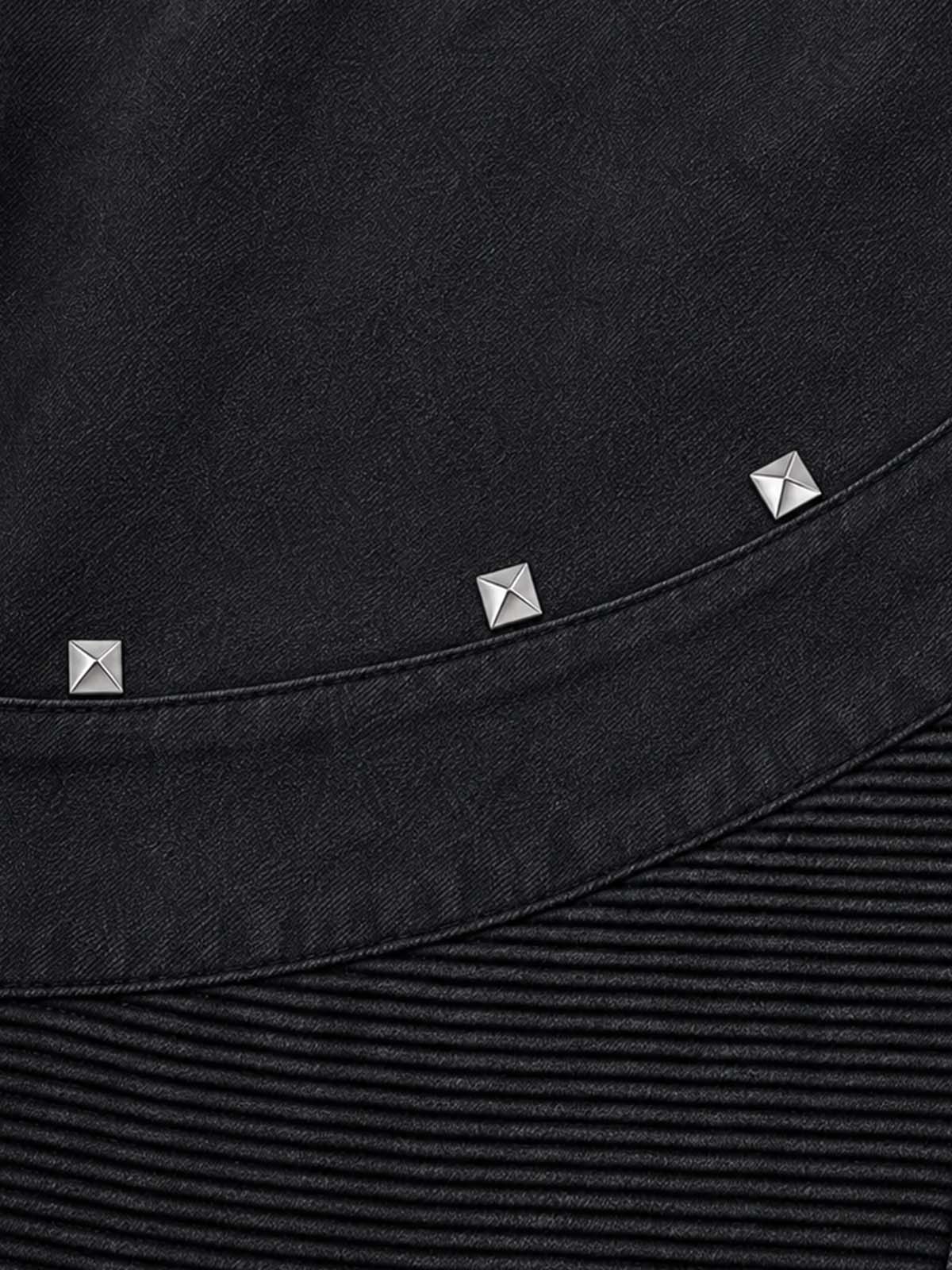 Studded Zip-Detail Bootcut Jeans