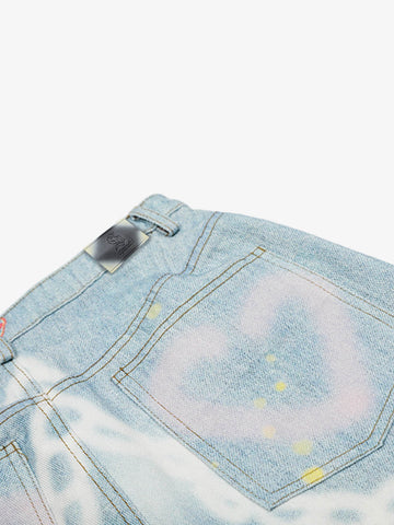 American Vintage Street-Style Graffiti Jeans