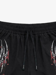 Y2K Thorn Graphic Drawstring Shorts 