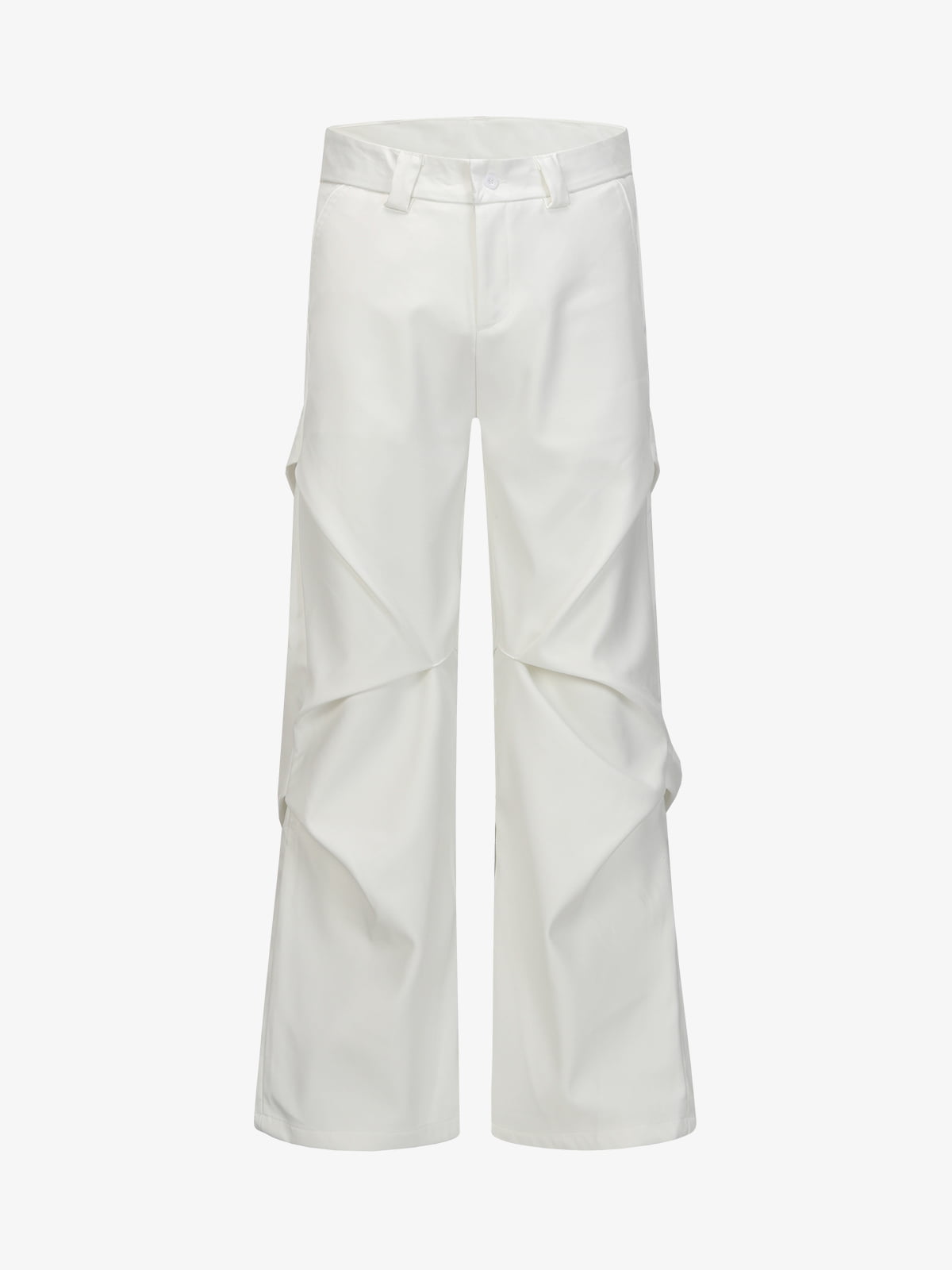 Retro Pleated Flared Casual Pants 