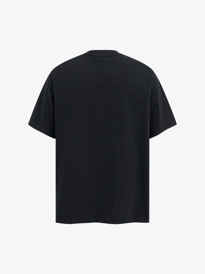 Street Retro Classic Flowing Letter Print T-shirt 