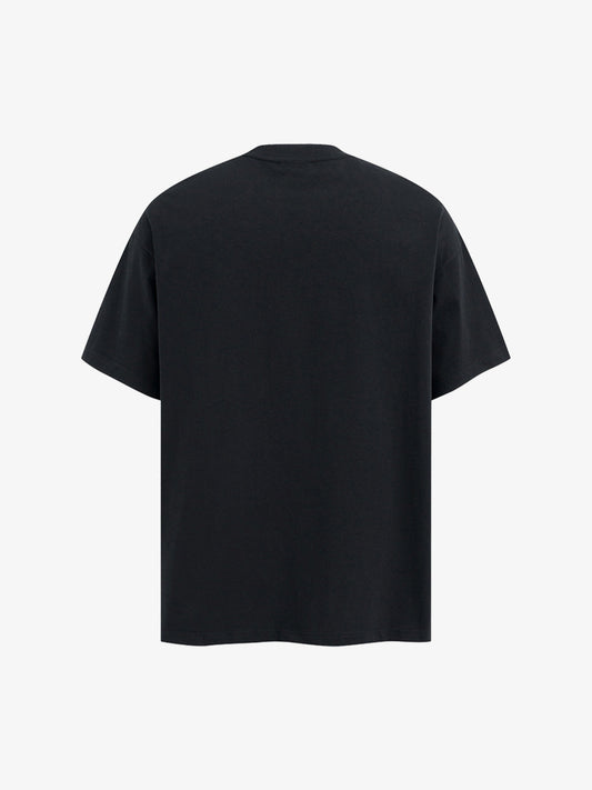 Street Retro Classic Flowing Letter Print T-shirt 