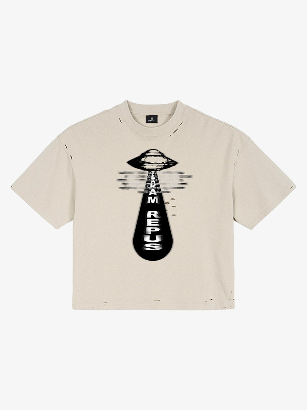 UFO Graphic Crop Tee