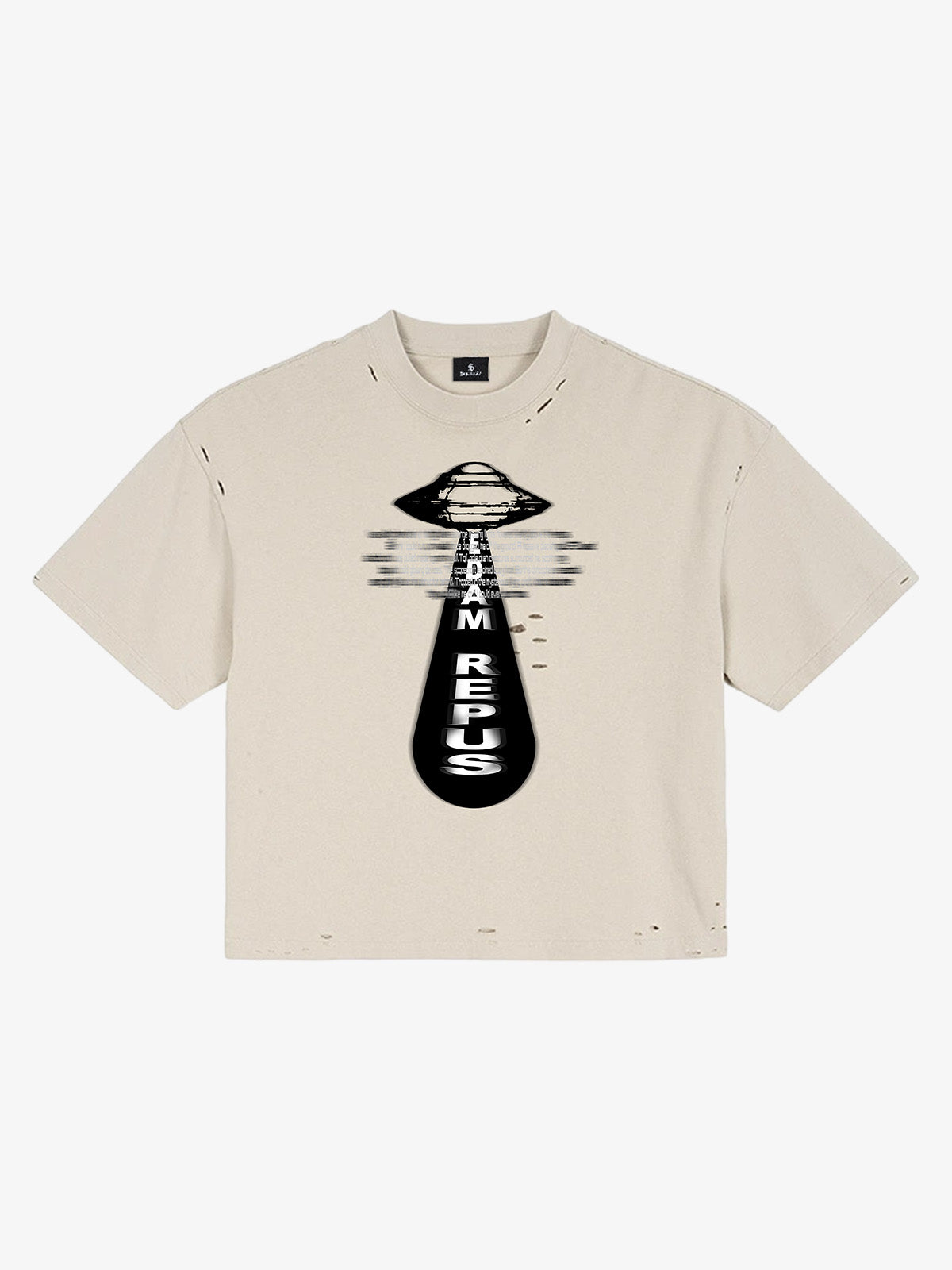Maglietta corta con grafica UFO