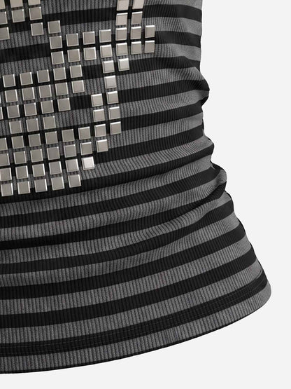 Skull Studded Halter Top