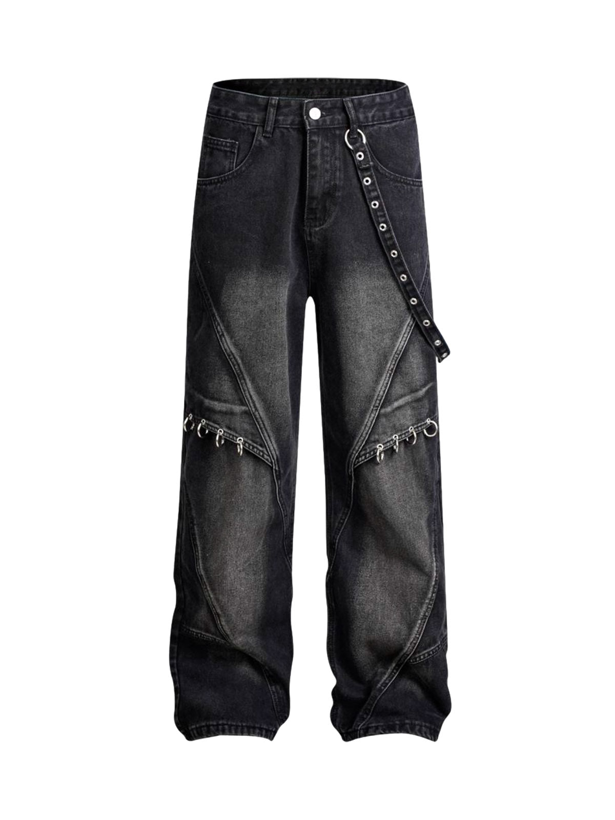 Washed Distressed Baggy Jeans | Thesupermade®