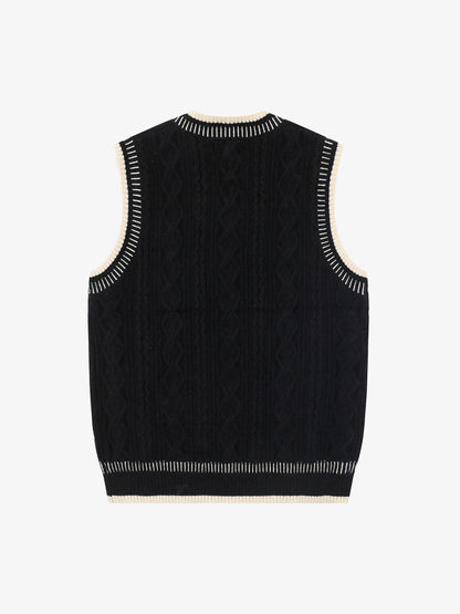 Street Retro Knit Pullover Sweater