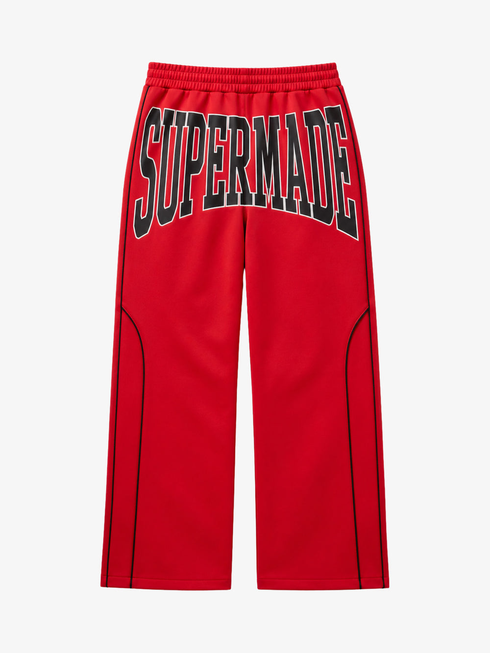 Hip-Hop Rhinestone Graphic Straight-Leg Sweatpants