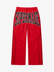 Rhinestone Graphic Straight-Leg Sweatpants