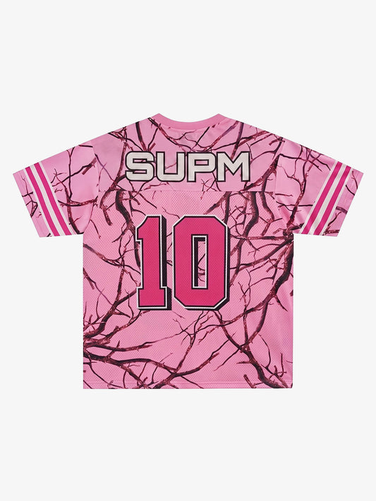Tree Camo Mesh Jersey Sleeve T-Shirt