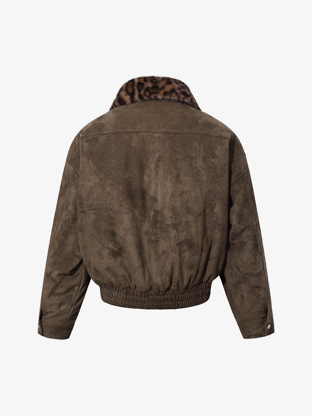 Stylish Leopard Collar Bomber Jacket for Women - Perfect for Casual and Fashionable Looks 