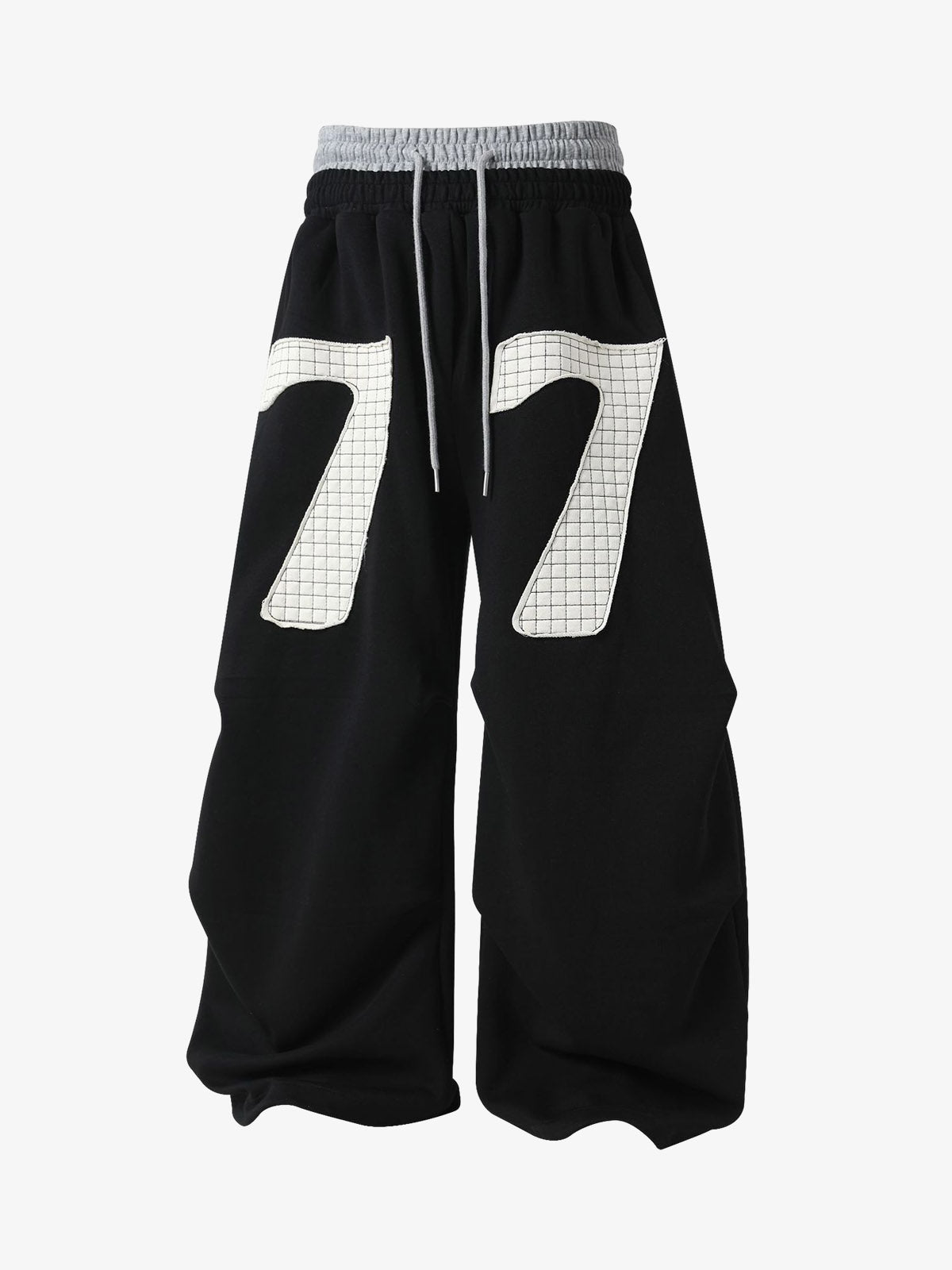 Double-Waisted Ruched Sweatpants 