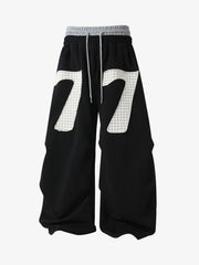 Double-Waisted Ruched Sweatpants 