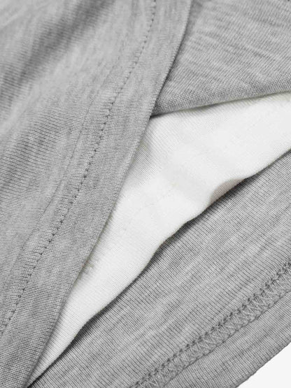 Layered Look Henley Slim Fit Short Sleeve T-Shirt 