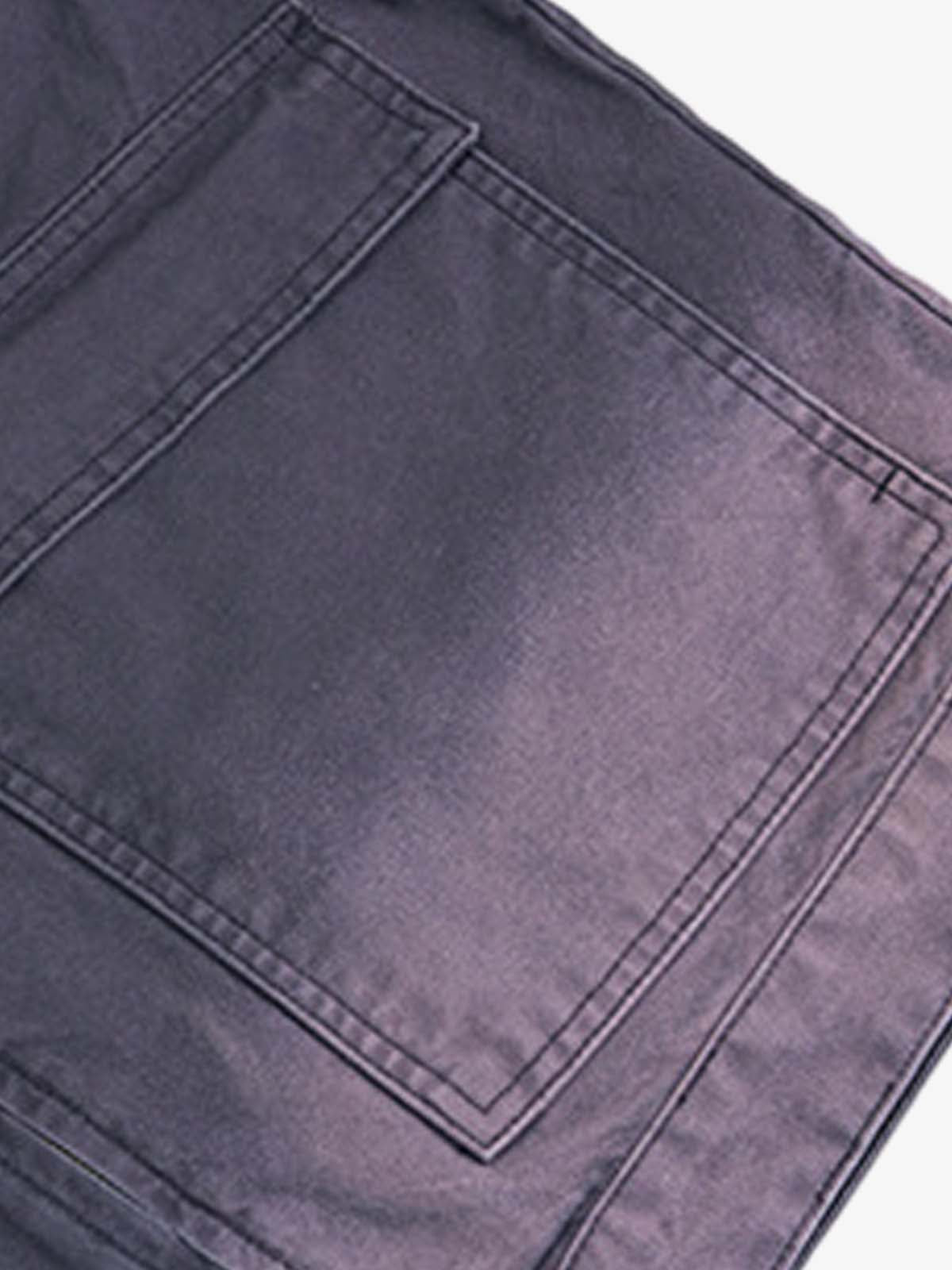 Washed Gradient Embroidered Zip Jacket 