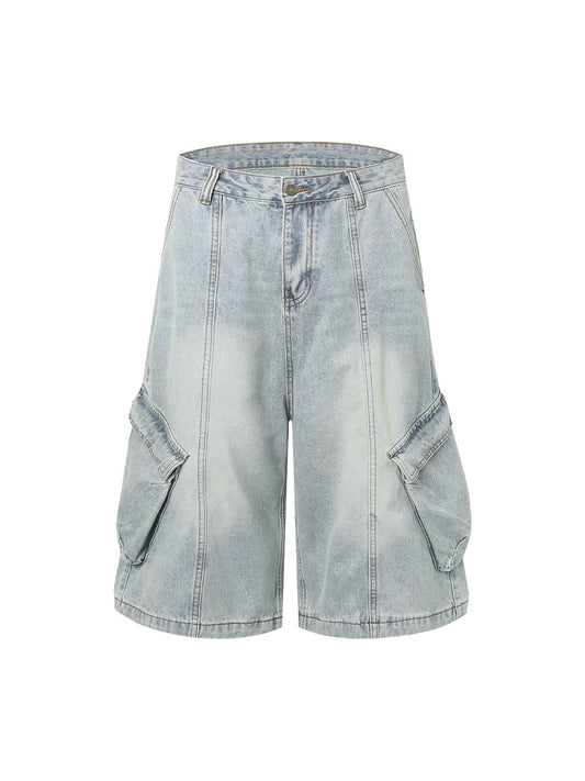 Cleanfit Denim Baggy Cargo Jorts 