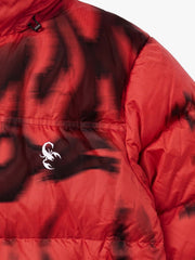 X-Ray Skeleton Graphic Hooded Padded Coat